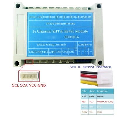 Temperature Humidity Sensor Module ‑40‑125℃ Temp Humidity Detector Sensor TB460 - Image 1 of 4