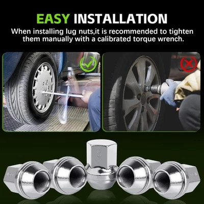 20Pc 1.54" 9/16-18 OEM Factory Style Lug Nuts For Dodge Ram 1500 Durango Dakota Foto 1 de 4
