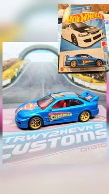 Honda Civic SI ***Superman personalizado con Spectraflame y pilotos reales*** Hot Wheels Foto 1 de 3