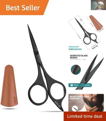 Tesoura compacta de aço inoxidável afiada de 4,9 polegadas para cuidados pessoais e animais de estimação - Imagem 1 de 4