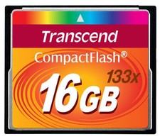 Transcend 16GB 133x Compact Flash 16 GB CF Memory Card