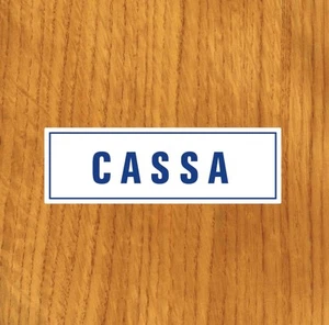 TARGHETTA ADESIVA "CASSA" SEGNALETICA DI SERVIZIO, INFO SICUREZZA, STICKER - Bild 1 von 1