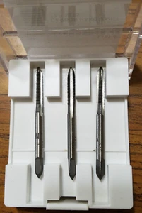 8-36 Carbon Steel TAP SET 3 Piece Taper Plug Bottoming Hand Tapping - Picture 1 of 2