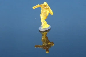 Clear Human Torch Marvel Series 2 Zerboz Action Figure - Picture 1 of 4