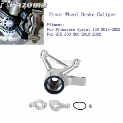 Protector de pinza de freno de rueda delantera cromado para Primavera Sprint 150 GTS 250 300 Foto 1 de 4