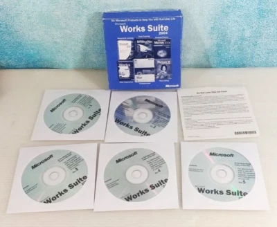 Microsoft Windows Works Suite 2004 Retail 5 CDROM w/Product Key - Image 1 of 4