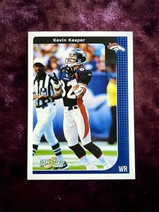 Kevin Kasper 2002 Score RC #74 MINT Broncos Rookie Jersey Iowa Hawkeyes Bo Clark - Picture 1 of 2