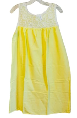 Camisón amarillo polialgodón verano vintage OLD STOCK talla L Foto 1 de 4