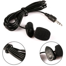 Mini Clip On Lapel Microphone Hands-free 3.5mm Wired Condenser Lavalier Mic