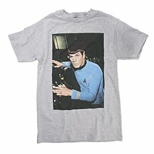 Star Trek Original Series Comic RETRO CREW Adult Heather T-Shirt All Sizes