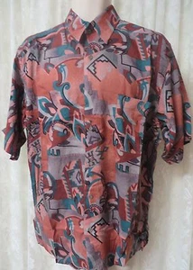 Giorgio DANIELI Shirt VINTAGE Dress Casual Retro Browns South Wester - Picture 1 of 3
