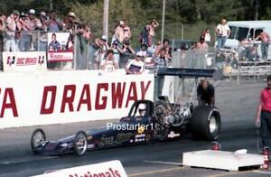 4x6 Color Drag Racing Photo Gary Beck Larry Minor Top Fuel Dragster Atlanta 1983