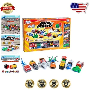 Imaginative Magnetic Vehicles Set: 21 Colorful Pieces for Little Builders - Picture 1 of 9