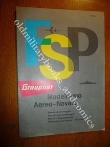 FSP GRAUPNER MODELLISMO AEREO-NAVALE AEREI BALSA EA MOTORE NAVI A MOTORE RARO - Picture 1 of 7
