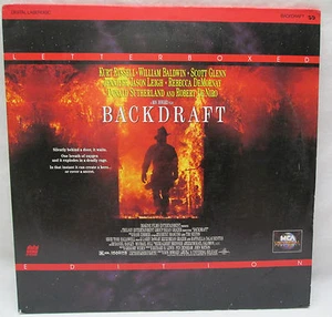 Backdraft Laserdisc Kurt Russell Robert DeNiro Donald Sutherland MCA Universal - Picture 1 of 6