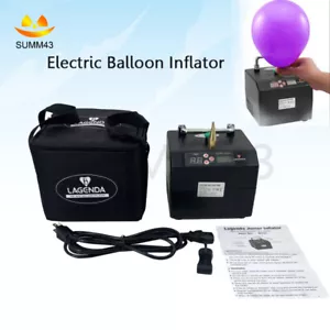 120W Electric Balloon Pump Inflator Portable Air Blower for Party w/Bag+Nozzle - Picture 1 of 15