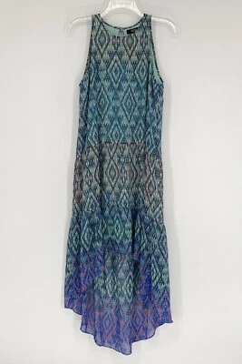 Maxi Vestido Ana A New Approach Multicolor Sin Mangas Alto Bajo Para Mujer Talla Pequeña” Foto 1 de 4