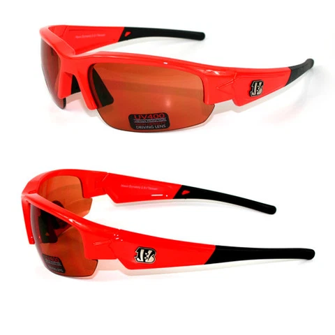 CINCINNATI BENGALS MAXX DYNASTY, HIGH DENSITY, DRIVING LENS SUNGLASSES Cover