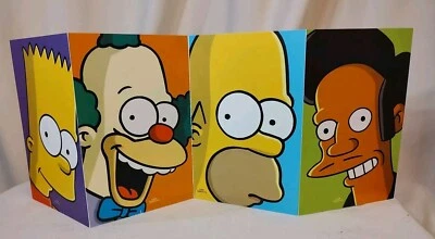 Set of Four - The Simpsons Postcards - Krusty, Bart, Homer, Apu By Matt Groening - Image 1 of 4