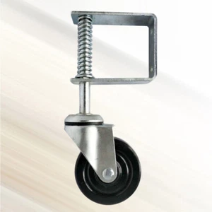 4 Inch Shock Absorbing Door Wheel Heavy Duty Spring Loaded Gate Caster Shopping - Picture 1 of 11