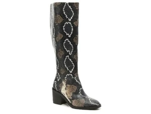 CROWN VINTAGE Women's Aressia Leather Snake Print Boots, Size 8.5 M MSRP $219 - Picture 1 of 9