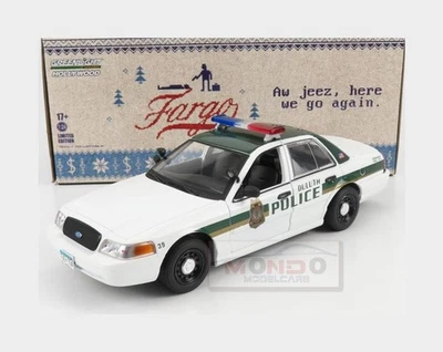 1:24 GREENLIGHT Ford Usa Crown Victoria Police Interceptor 2006 Fargo GREEN84153 - Immagine 1 di 2