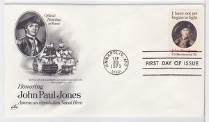 TurtlesTradingPost- John Paul Jones- 1979 FDC #1789 Artcraft Cachet - Picture 1 of 1