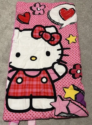 Hello Kitty 2014 Sleeping Bag 54” x 30” machine washable Clean Kids Children  - Image 1 of 4