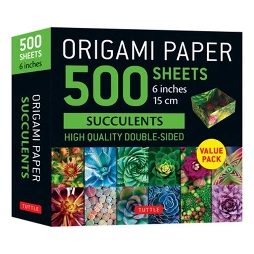TUTTLE PUBLISHING Origami Paper 500 Sheets Succulents 6 (15 CM): Tuttle Origami Paper: Double-Side