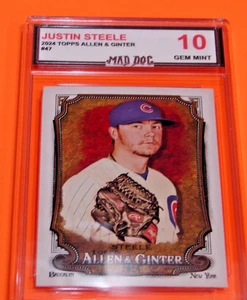 JUSTIN STEELE***2024 Topps ALLEN GINTER***#47*GEM 10***CUBS--Mad DOG - Picture 1 of 1