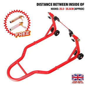 Garage Bike Rear Standard Motorbike Motorcycle Bike Paddock Stand Track Day Pit - Picture 1 of 9