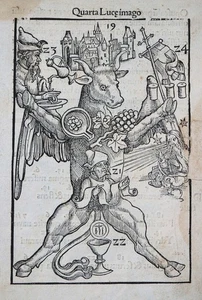 EVANGELIST LUKAS STIER ARS MEMORANDI HOLZSCHNITT ROSENHEIM RATIONARIUM 1510 - Picture 1 of 5