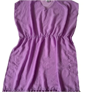 Purple Sheer Girl’s Swimsuit Coverup XL Size 14-16 Wonder Nation  - Picture 1 of 9