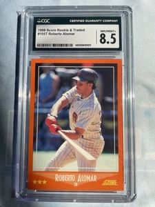 1988 Score Rookies & Traded - Roberto Alomar #105T (RC) CGC 8.5 - Picture 1 of 2