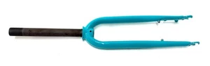 Izip Simi 1 1/8" 26" Threaded Steel Bike Fork 100mm QR Disc Axle-Crown 410mm NOS - Picture 1 of 9