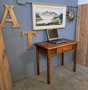 Vintage Abbess Oak desk ~ Mid Century ~ DELIVERY AVAILABLE - Picture 1 of 8