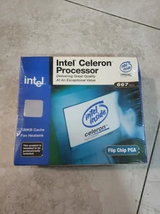 Intel Celeron Processor 633mhz 128KB 66-MHz PGA New Factory Sealed 2000 - Picture 1 of 5