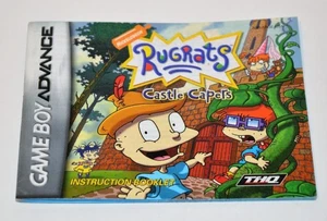 SOLO MANUAL Rugrats: Castle Capers Nintendo Gameboy Folleto de instrucciones avanzado - Imagen 1 de 1