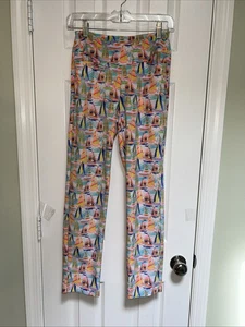 Pantalones elásticos LULU B para mujer y niña talla XS velero estampado multicolor - Imagen 1 de 3