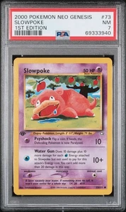 Slowpoke 73 1st Edition Pokemon Neo Genesis 1st Edition PSA 7 - Picture 1 of 2