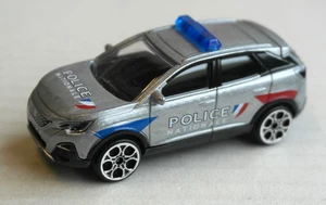 Majorette Peugeot 3008 GT silbermetallic POLICE NATIONALE Polizei Frankreich SUV - Picture 1 of 4