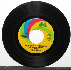 NEIL DIAMOND BROTHER LOVE'S TRAVELLING SALVATION SHOW (VG) 55109 45 RECORD - Picture 1 of 2
