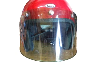 NOS Vintage Gran Prix 5 Snap Green Tinted Helmet Shield Visor USA Bell Buco - Bild 1 von 3