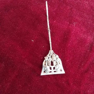 Gebäckzange, 800er Silber,  Rosenmuster, Kuchenzange, 31 gr. - Picture 1 of 5