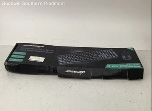 SPEEDEX SP-1016 Corded Optical Keyboard and Mouse Combo - Open Box - Picture 1 of 10