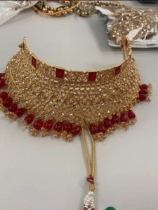 asian bridal jewellery set used - Picture 1 of 3
