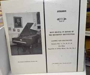 BONN RECITAL Beethoven Sonatas 11, 25, 26, 27, 32 Jorg Demus Piano 2 LP Record x - Picture 1 of 4