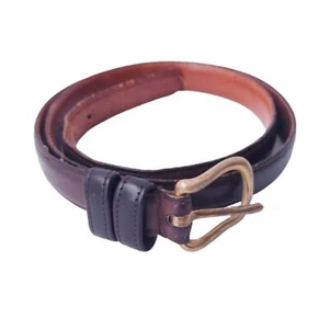 Coach Leather and Brass Dark Brown Belt Men's Sz 36 - Picture 1 of 10