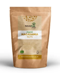 Natures Root Organic Macadamia Nuts -  60g | 125g | 250g | 500g | 1kg - Picture 1 of 6