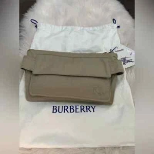 Burberry Unisex Logo Embroidered Canvas Trench Lightweight Belt Bag- Beige Color - Picture 1 of 6